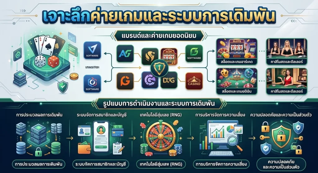 เจาะลึกค่ายเกมและระบบการเดิมพัน